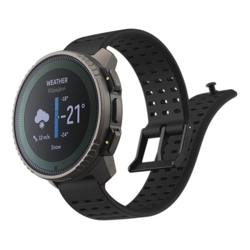 Suunto Vertical Titanium Solar GPS Bluetooth 49mm Matrix Schwarz Große Akkulaufzeit 100m Wasserfest
