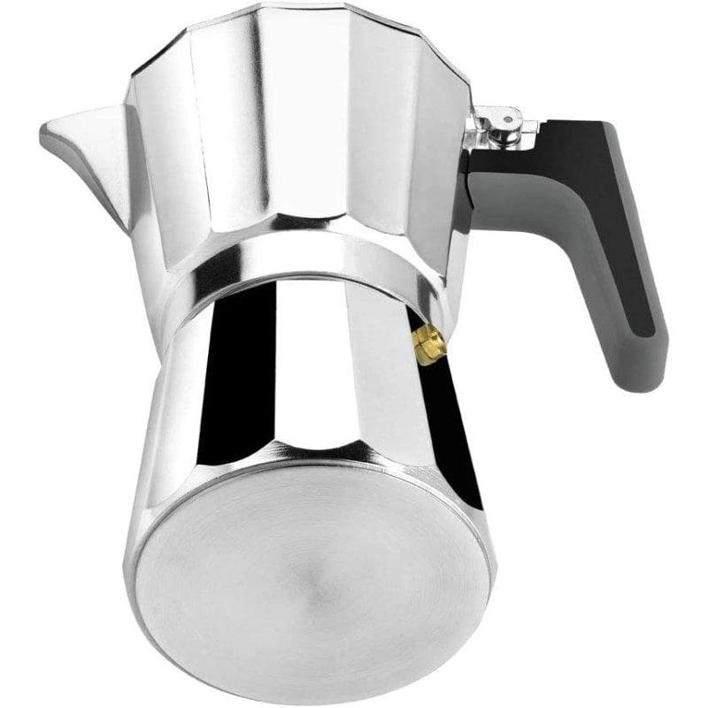 Kaffeemaschine Moka BRA Perfecta 6 Tassen Aluminium Full Induction Silber