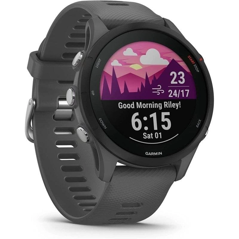 Garmin Forerunner 255 GPS Bluetooth 46mm MIP Grau Wasserdicht 5ATM SpO2 Puls Schlafmonitor