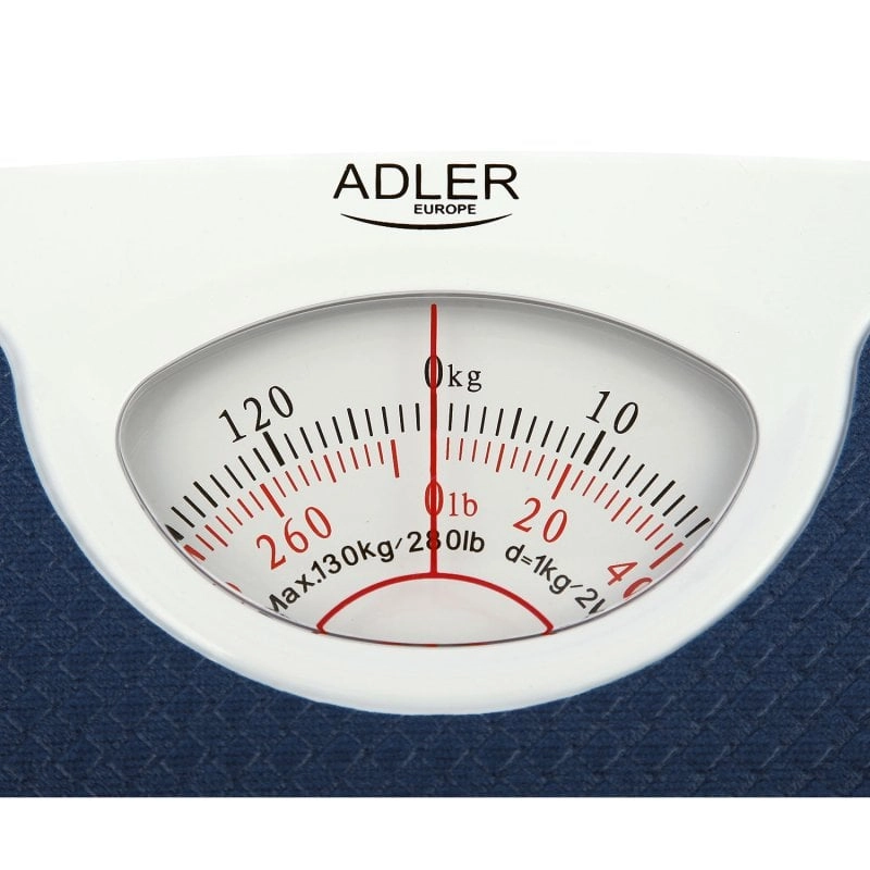 Adler ad8151b mechanische Personenwaage, große analoge Präzision, Messung bis 130 kg, f