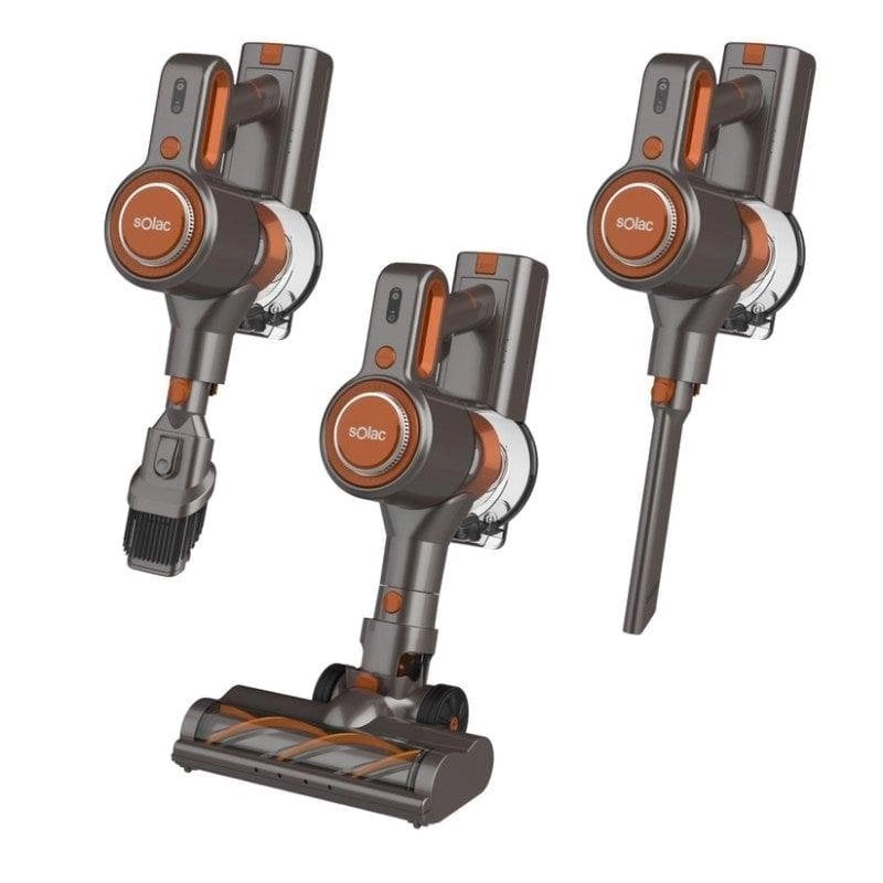 Akku Staubsauger Solac Turbobat Digital Flex S94811700 200W 40 Minuten 1L HEPA-Filter