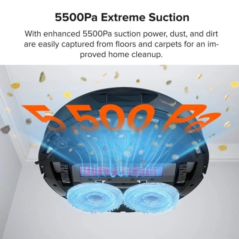 Roborock Qrevo 0,35 l Schwarz