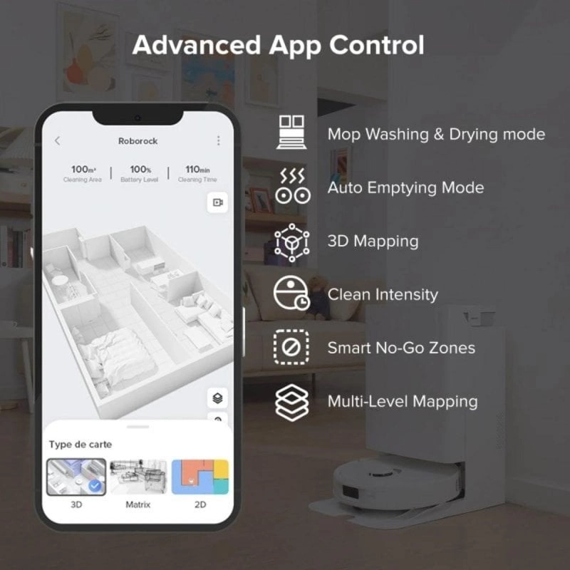 Roborock Qrevo 0,35 l Schwarz