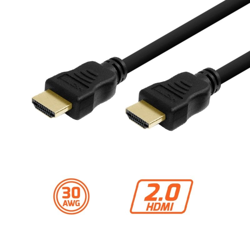 PcCom Essential HDMI 2.0-Kabel 30AWG 4K CCS 2 m