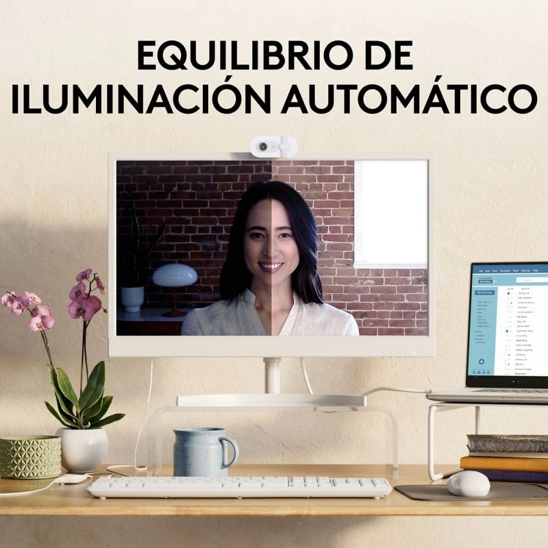 Logitech Brio 100 Webcam FullHD Weiß