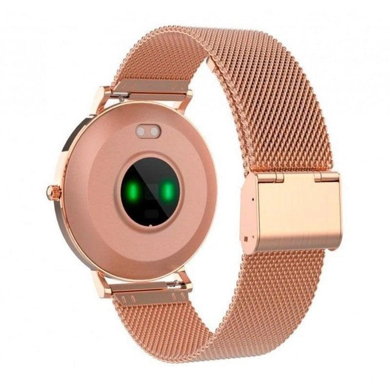 DCU Boulevard Bluetooth 43mm AMOLED Roségold IP68 SpO2 Herzfrequenz Schlafüberwachung