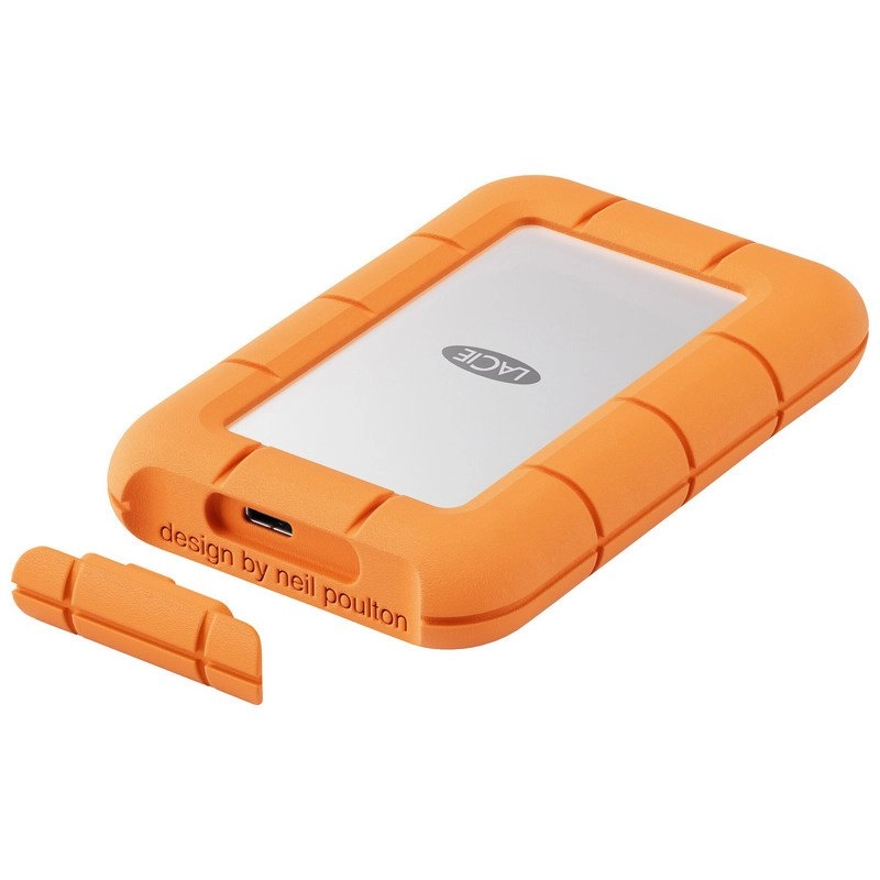 LaCie STMF1000400 Externes Solid State Drive 1 TB USB Typ-C USB 3.2 Gen 2x2 Grau, Orange
