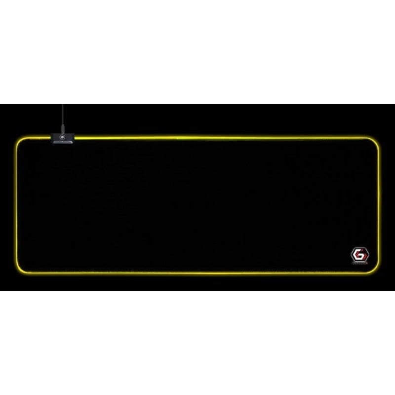 Gembird MP-GAMELED-L Mauspad Gaming-Mauspad Schwarz