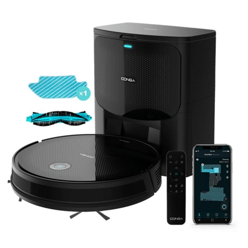 Saugroboter mit Wischfunktion Cecotec Conga Gyro Home Navigationsklasse Gyroskopisch 2.100 Pa Alexa WiFi
