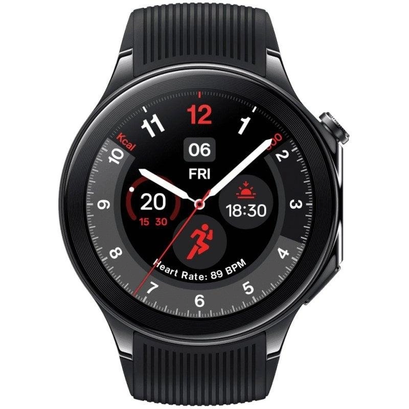 OnePlus Watch 2 Bluetooth GPS NFC 47mm AMOLED Schwarz Einheitsgröße 5ATM+IP68 SpO2 Schlafmonitor