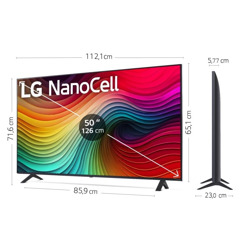 LG NanoCell NANO81 50NANO81T6A Fernseher 127 cm (50") 4K Ultra HD Smart-TV WLAN Blau