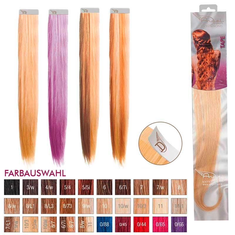 Angel Hair Tape Extension 9/w Lichtblond warm (4 Stueck)