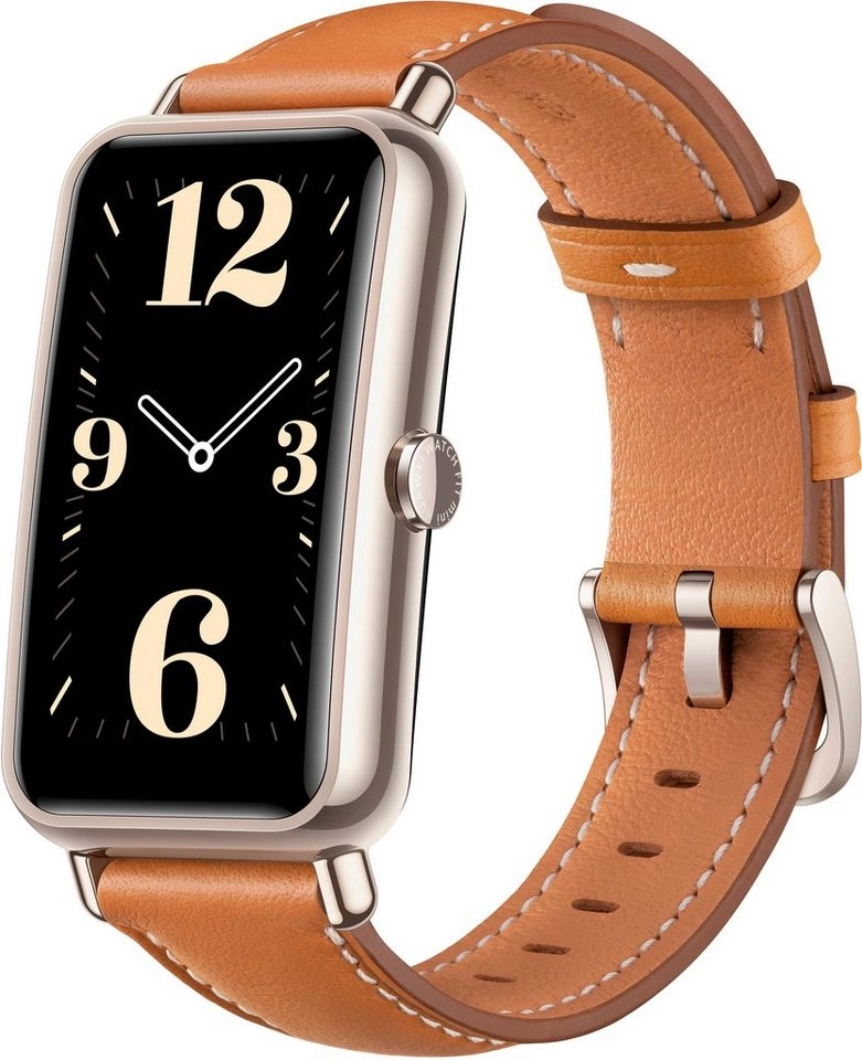 HUAWEI WATCH FIT mini Mocha Brown | AMOLED-Farbdisplay | 5-ATM-Wasserbeständigkeit | Bis zu 14 Tage Akkulaufzeit | Abschalterinnerung | Erinnerungen & Warnung