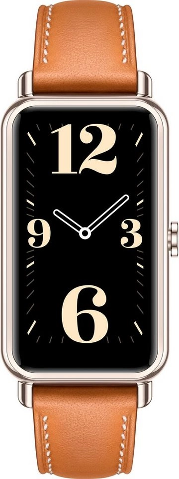 HUAWEI WATCH FIT mini Mocha Brown | AMOLED-Farbdisplay | 5-ATM-Wasserbeständigkeit | Bis zu 14 Tage Akkulaufzeit | Abschalterinnerung | Erinnerungen & Warnung