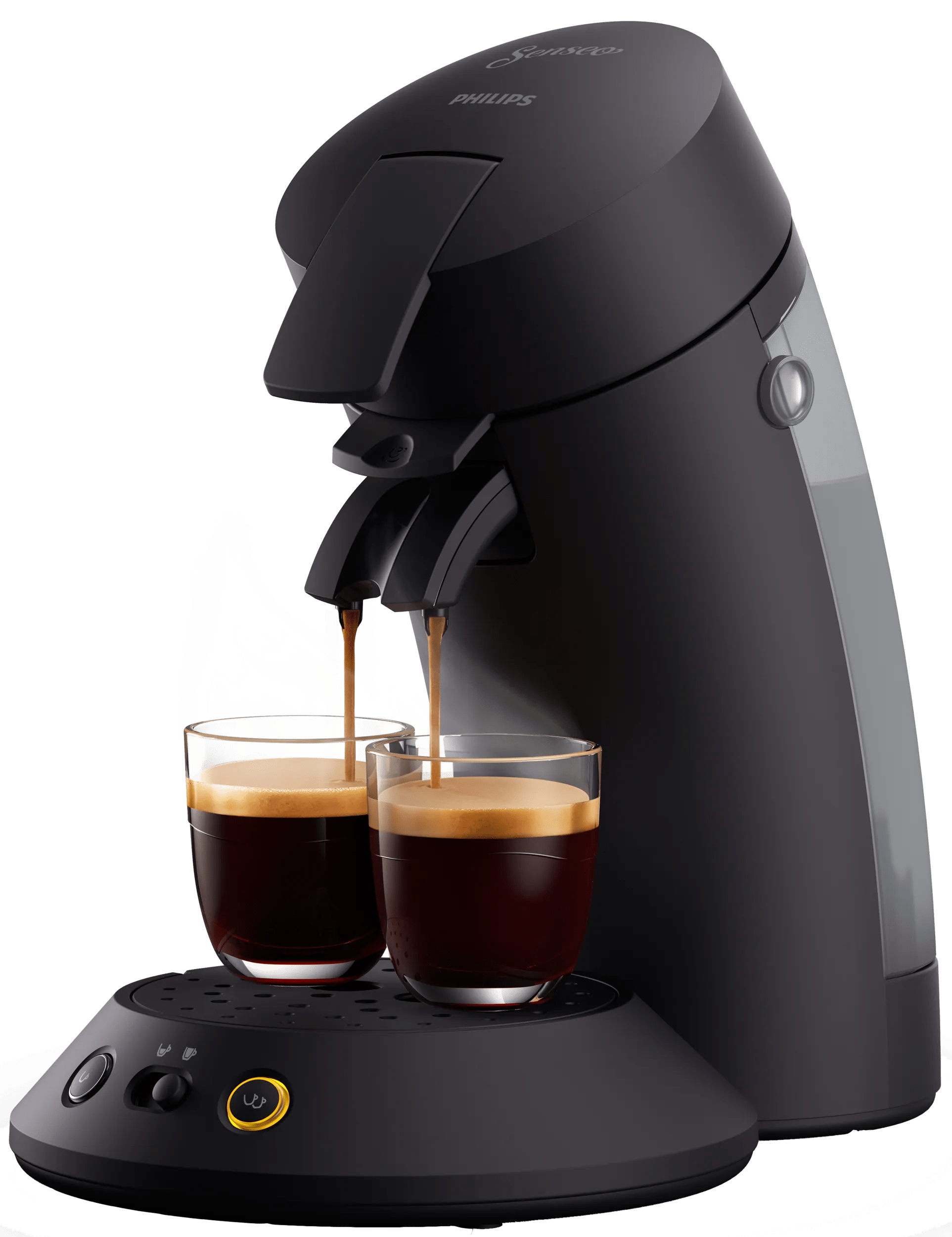 Senseo CSA210/10 Original Plus | Pad & Kapselmaschine | Kaffeemaschine | Kaffee Boost Technologie | Crema Plus Technologie | 1 oder 2 Tassen gleichzeitig 