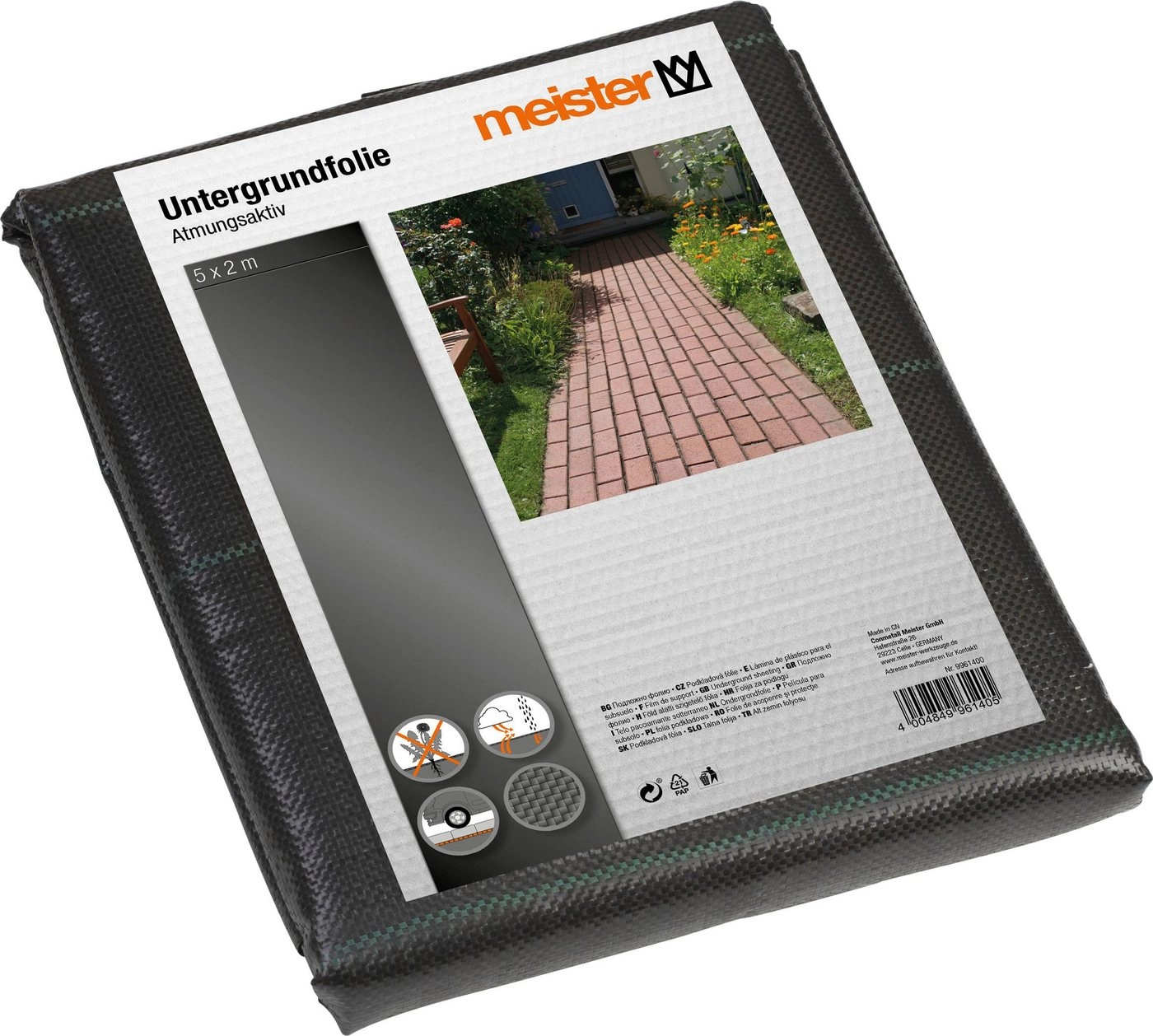 meister Schutzfolie »Untergrundfolie schwarz«, 5 x 2 m
