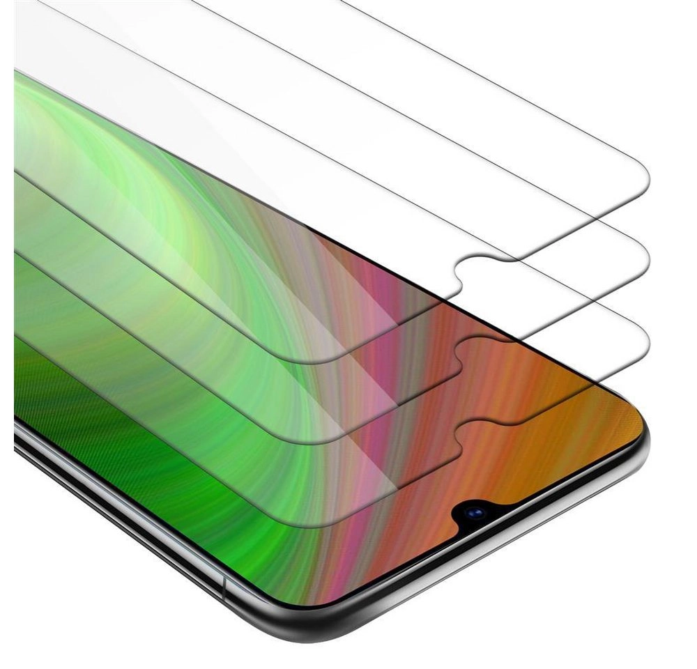 Cadorabo 3x Panzer Folie für Samsung Galaxy A70 Schutzfolie in KRISTALL KLAR 3er Pack Gehärtetes (Tempered) Display-Schutzglas in 9H Härte mit 3D Touch Kompatibilität
