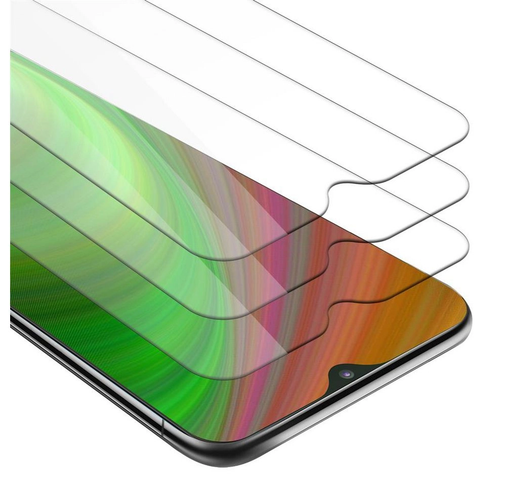 Cadorabo 3x Panzer Folie für Samsung Galaxy M10 Schutzfolie in KRISTALL KLAR 3er Pack Gehärtetes (Tempered) Display-Schutzglas in 9H Härte mit 3D Touch Kompatibilität