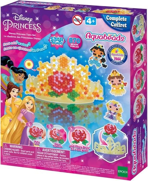 Aquabeads 31901 Princess Disney Prinzessinnen Krone aus Bastelperlen
