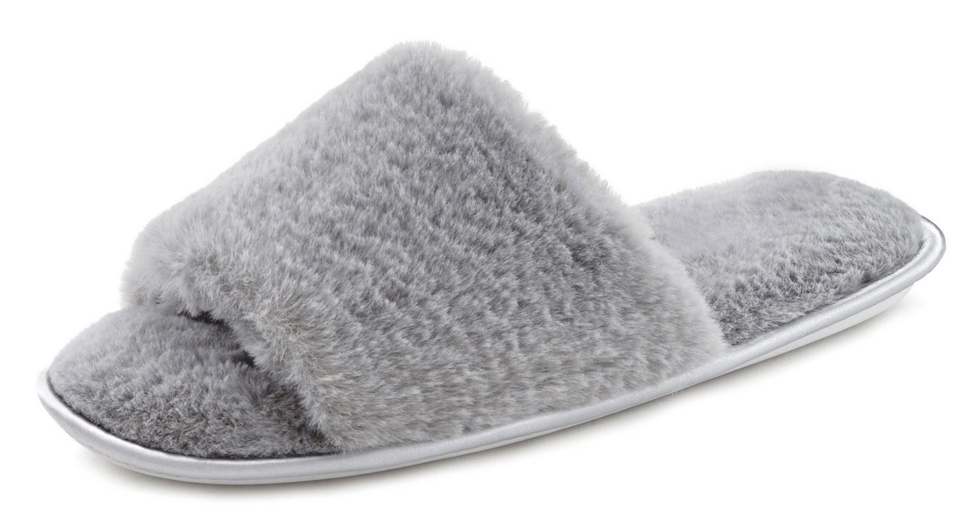 Vivance Hausschuh mit Fellimitat VEGAN