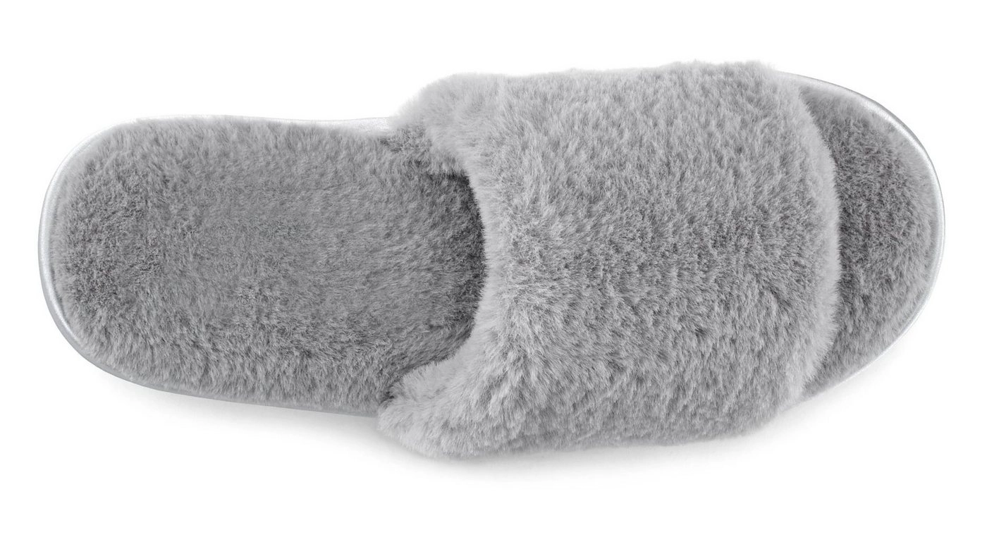 Vivance Hausschuh mit Fellimitat VEGAN