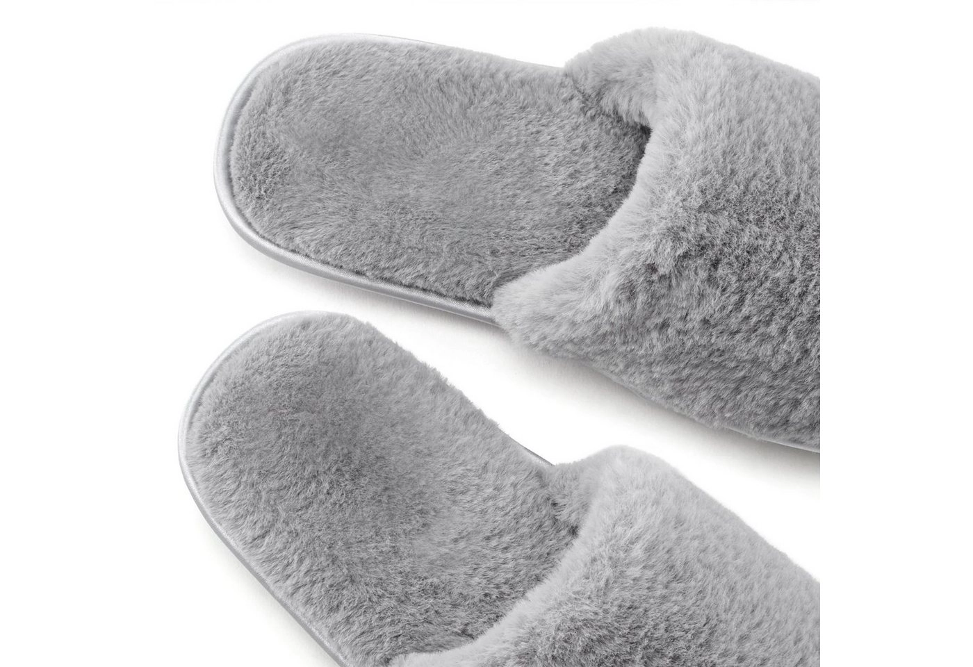 Vivance Hausschuh mit Fellimitat VEGAN